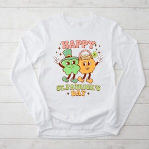 Happy St Patricks Day Shamrock Clover For Women Kids Longsleeve Tee