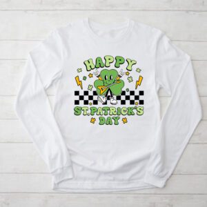 Happy St Patricks Day Shamrock Clover For Women Kids Longsleeve Tee