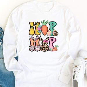 Hip Hop Easter Shirt Women Girls Leopard Print Plaid Bunny Longsleeve Tee 1 10