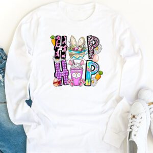 Hip Hop Easter Shirt Women Girls Leopard Print Plaid Bunny Longsleeve Tee 1 4