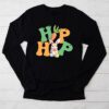 Hip Hop Easter Shirt Women Girls Leopard Print Plaid Bunny Longsleeve Tee