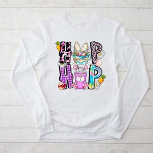 Hip Hop Easter Shirt Women Girls Leopard Print Plaid Bunny Longsleeve Tee 2 4