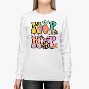 Hip Hop Easter Shirt Women Girls Leopard Print Plaid Bunny Longsleeve Tee 3 10