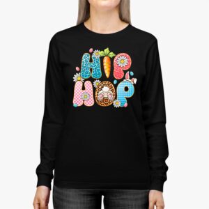 Hip Hop Easter Shirt Women Girls Leopard Print Plaid Bunny Longsleeve Tee 3 11