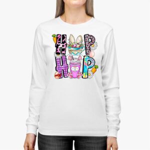 Hip Hop Easter Shirt Women Girls Leopard Print Plaid Bunny Longsleeve Tee 3 4