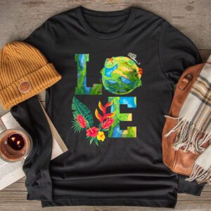 Love Earth Day Planet Anniversary Earth Day Everyday Women Longsleeve Tee