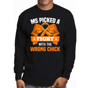 MS Warrior MS Picked A Fight Multiple Sclerosis Awareness Longsleeve Tee 3 2