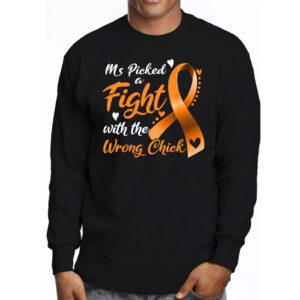 MS Warrior MS Picked A Fight Multiple Sclerosis Awareness Longsleeve Tee 3 7