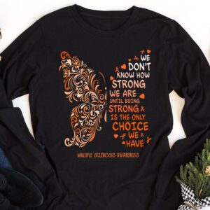 Multiple Sclerosis Awareness Gifts Women Mom Cute Butterfly Longsleeve Tee 1 1