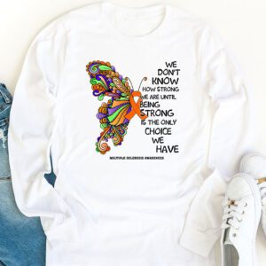 Multiple Sclerosis Awareness Gifts Women Mom Cute Butterfly Longsleeve Tee 1 3