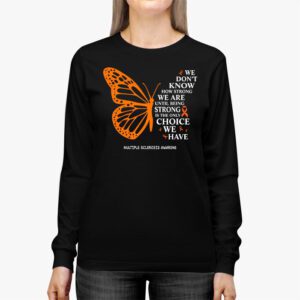 Multiple Sclerosis Awareness Gifts Women Mom Cute Butterfly Longsleeve Tee 2 2