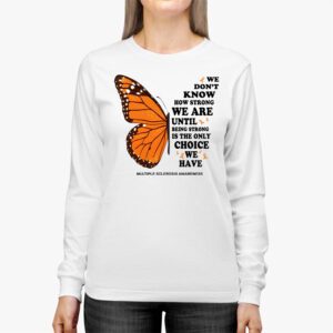 Multiple Sclerosis Awareness Gifts Women Mom Cute Butterfly Longsleeve Tee 2