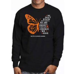 Multiple Sclerosis Awareness Gifts Women Mom Cute Butterfly Longsleeve Tee 3 2