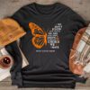 Multiple Sclerosis Awareness Gifts Women Mom Cute Butterfly Longsleeve Tee
