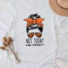 Multiple Sclerosis Awareness Messy Bun MS Warrior Longsleeve Tee