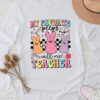 My Favorite Peep Call Me Teacher Groovy Happy Easter Day Longsleeve Tee