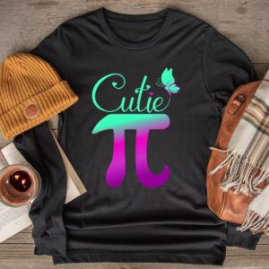 Pi Day Shirt Women Kids Men Toddler Math Teacher Cutie Pi Longsleeve Tee