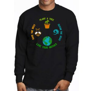 Save Bees Rescue Animals Recycle Plastic Earth Day Longsleeve Tee 3 3