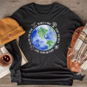 Save Bees Rescue Animals Recycle Plastic Earth Day Longsleeve Tee