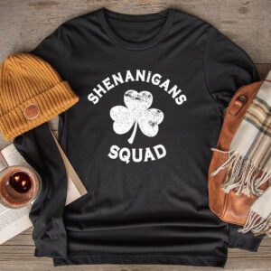 Shenanigans Squad Funny St. Patrick’s Day Matching Group Longsleeve Tee