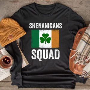 Shenanigans Squad Funny St. Patrick's Day Matching Group Longsleeve Tee