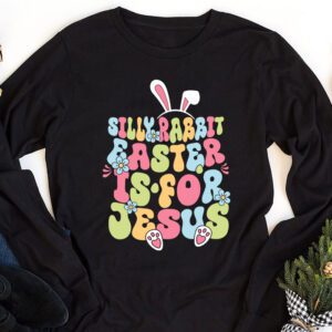 Silly Rabbit Easter Is For Jesus Christian Kids T Shirt Longsleeve Tee 1 10