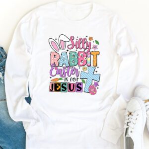 Silly Rabbit Easter Is For Jesus Christian Kids T Shirt Longsleeve Tee 1 15