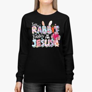 Silly Rabbit Easter Is For Jesus Christian Kids T Shirt Longsleeve Tee 2 8