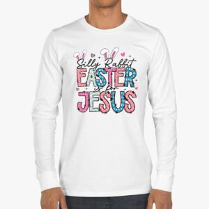 Silly Rabbit Easter Is For Jesus Christian Kids T Shirt Longsleeve Tee 3 16