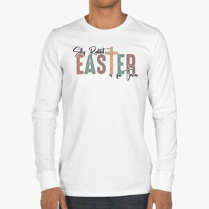 Silly Rabbit Easter Is For Jesus Christian Kids T Shirt Longsleeve Tee 3 5