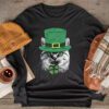 St Patricks Day Cat Shamrock For Men Women Celebration Cool Longsleeve Tee