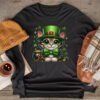 St Patricks Day Cat Shamrock For Men Women Celebration Cool Longsleeve Tee