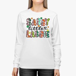 St Patricks Day Shirt Sassy Little Lassie Kids Toddler Girl Longsleeve Tee 3 1