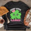 St Patricks Day Shirt Sassy Little Lassie Kids Toddler Girl Longsleeve Tee