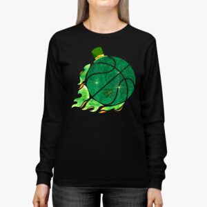 St Patricks day Shamrock Basketball Irish Boys Girls Men Longsleeve Tee 2