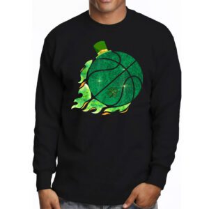 St Patricks day Shamrock Basketball Irish Boys Girls Men Longsleeve Tee 3