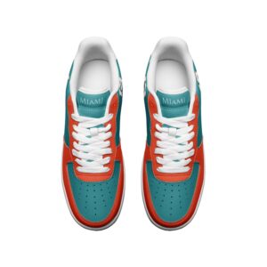 Miami Dolphins Air Force 1 Sneakers AF1 Shoes EAF1036 2