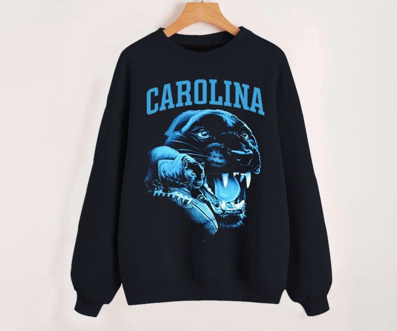 Carolina Football Mascot Vintage Bootleg Black Comfort Sweatshirt Retro American Football Comfort Colors Sweatshirt ECS1098
