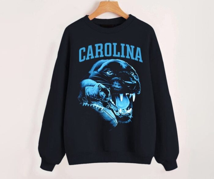 Carolina Football Mascot Vintage Bootleg Black Comfort Sweatshirt Retro American Football Comfort Colors Sweatshirt ECS1167