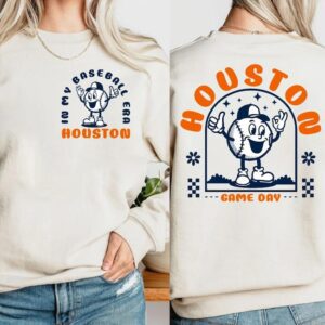 Houston Baseball Era Vintage 2 Side Comfort Sweatshirt In My Baseball Era Cute Shirt ECS1129