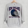 New England Football Blue Est 1960 Retro Comfort Sweatshirt American Football Comfort Colors Sweatshirt ECS1065