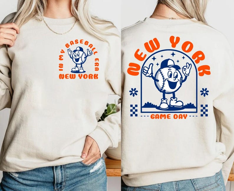 New-York-Baseball-Era-Orange-And-Blue-Vintage-2-Side-Comfort-Sweatshirt-In-My-Baseball-Era-Cute-Shirt-ECS1017 New York Baseball Era Orange And Blue Vintage 2 Side Comfort Sweatshirt In My Baseball Era Cute Shirt ECS1017