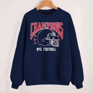 New York Football Champions Vintage Navy Comfort Sweatshirt Retro American Football Comfort Colors Sweatshirt ECS1095