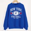 New York Football EST 1925 Pattern Line Royal Comfort Sweatshirt Retro American Football Comfort Colors Sweatshirt ECS1071
