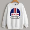 New York Football Vintage Helmet White Comfort Sweatshirt Retro American Football Comfort Sweatshirt Gift For Fan ECS1028