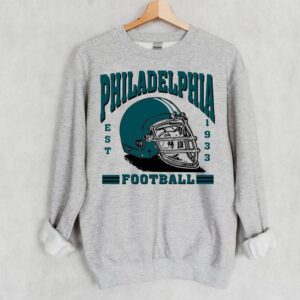 Philadelphia Football Blue Est 1933 Retro Comfort Sweatshirt American Football Comfort Colors Sweatshirt ECS1089