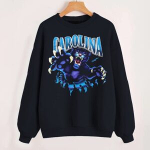 Vintage Carolina Football Mascot Black Comfort Sweatshirt Retro American Football Comfort Colors Sweatshirt ECS1100