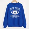 Vintage New York Football EST 1925 Royal Blue Comfort Sweatshirt Retro American Football Comfort Colors Sweatshirt ECS1036