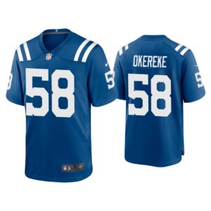 2020 Bobby Okereke Indianapolis Colts Royal Game Jersey