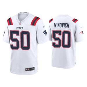 2020 Chase Winovich New England Patriots White Game Jersey